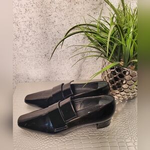 AGL Women's Patent Leather Black East 1958- Italy Size 39 1/2